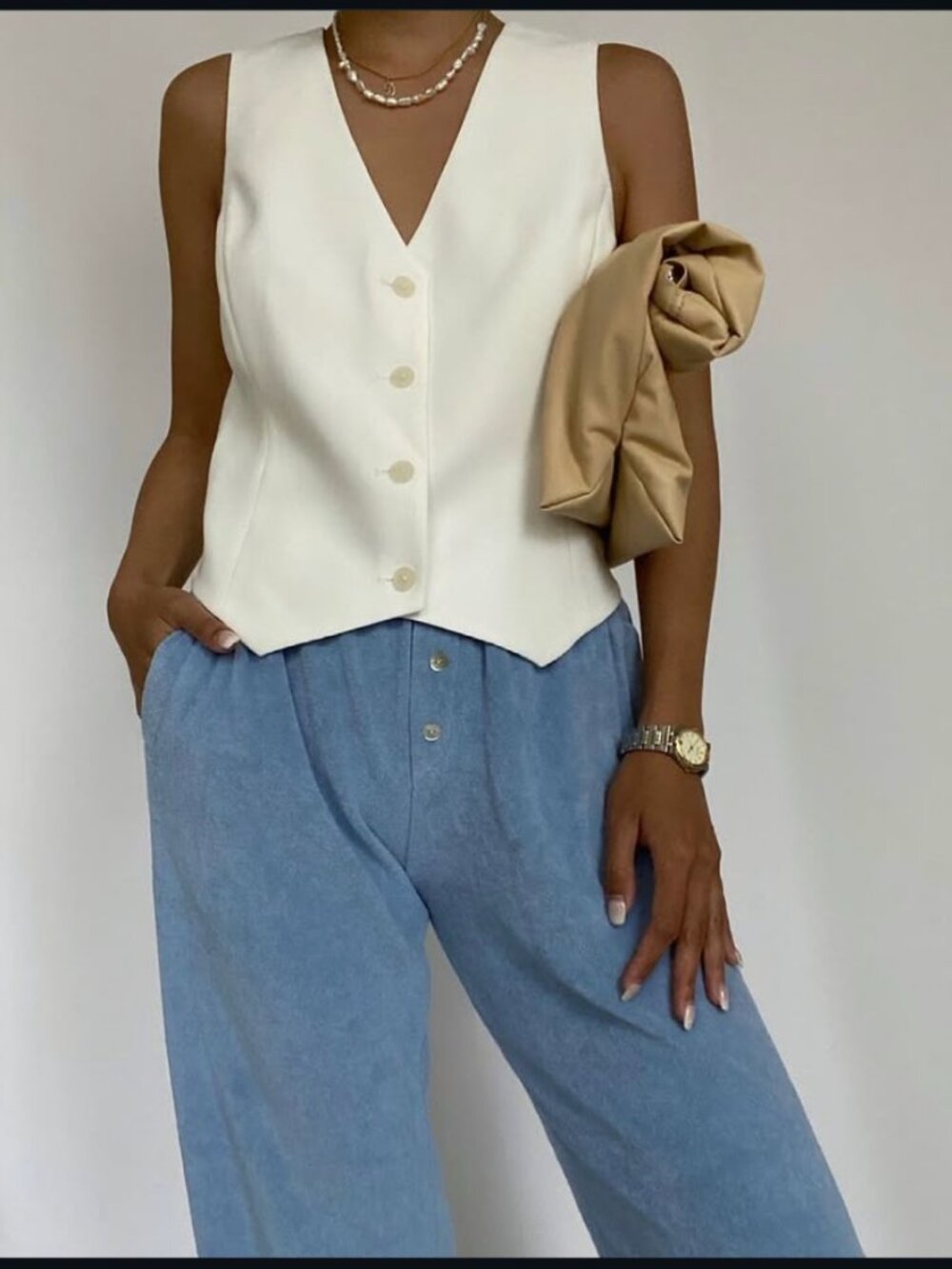 DONNI Terry henley sweatpants Size:Small